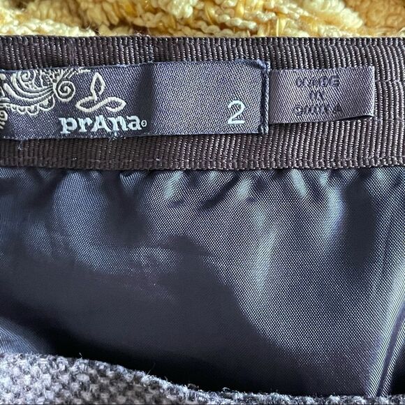 Prana Nicky Wrap Side Button Mini Skirt Espresso Brown Size 2 - Picture 6 of 8